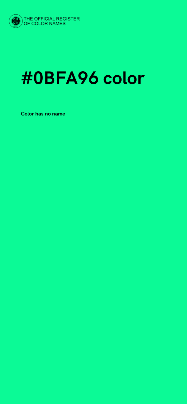 #0BFA96 color image