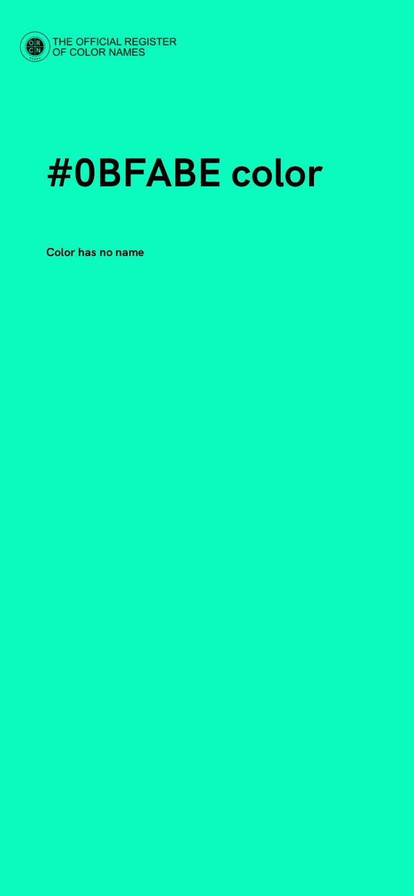 #0BFABE color image