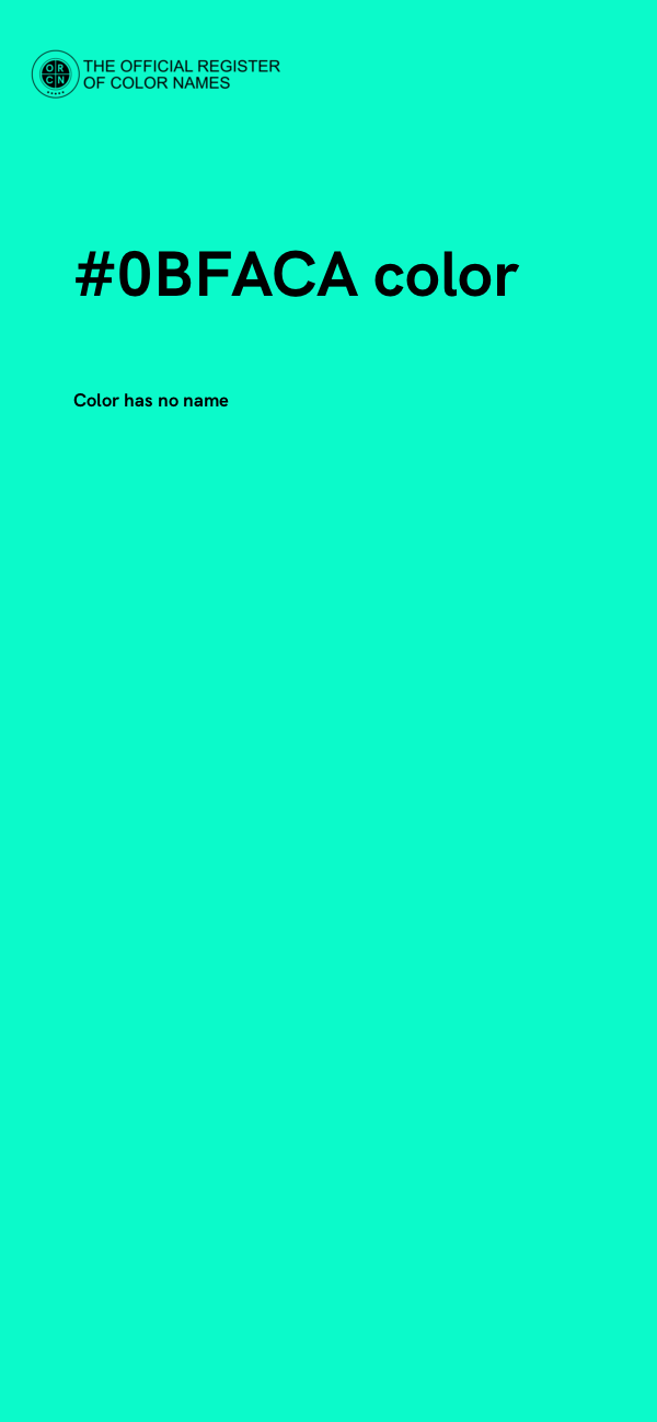 #0BFACA color image