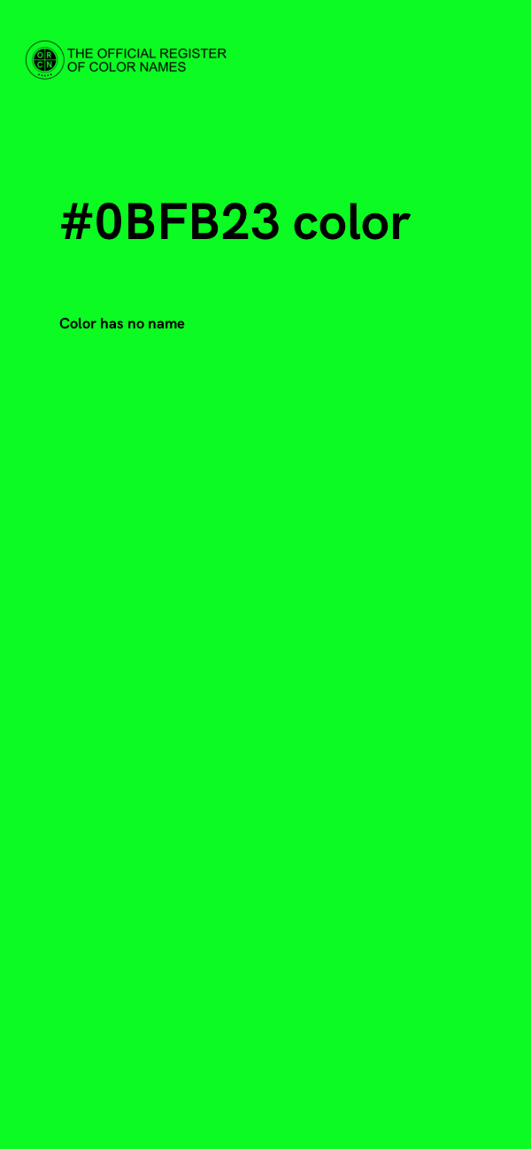 #0BFB23 color image