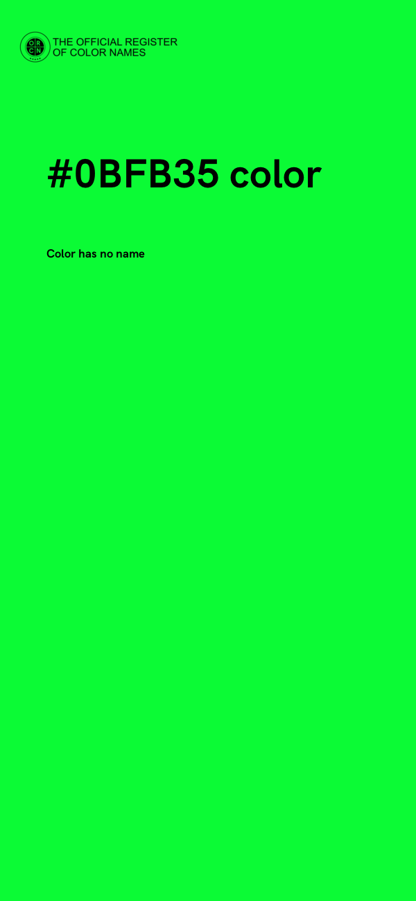 #0BFB35 color image