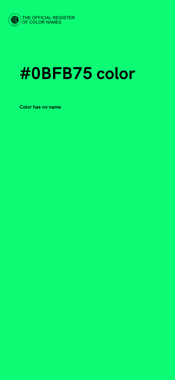 #0BFB75 color image