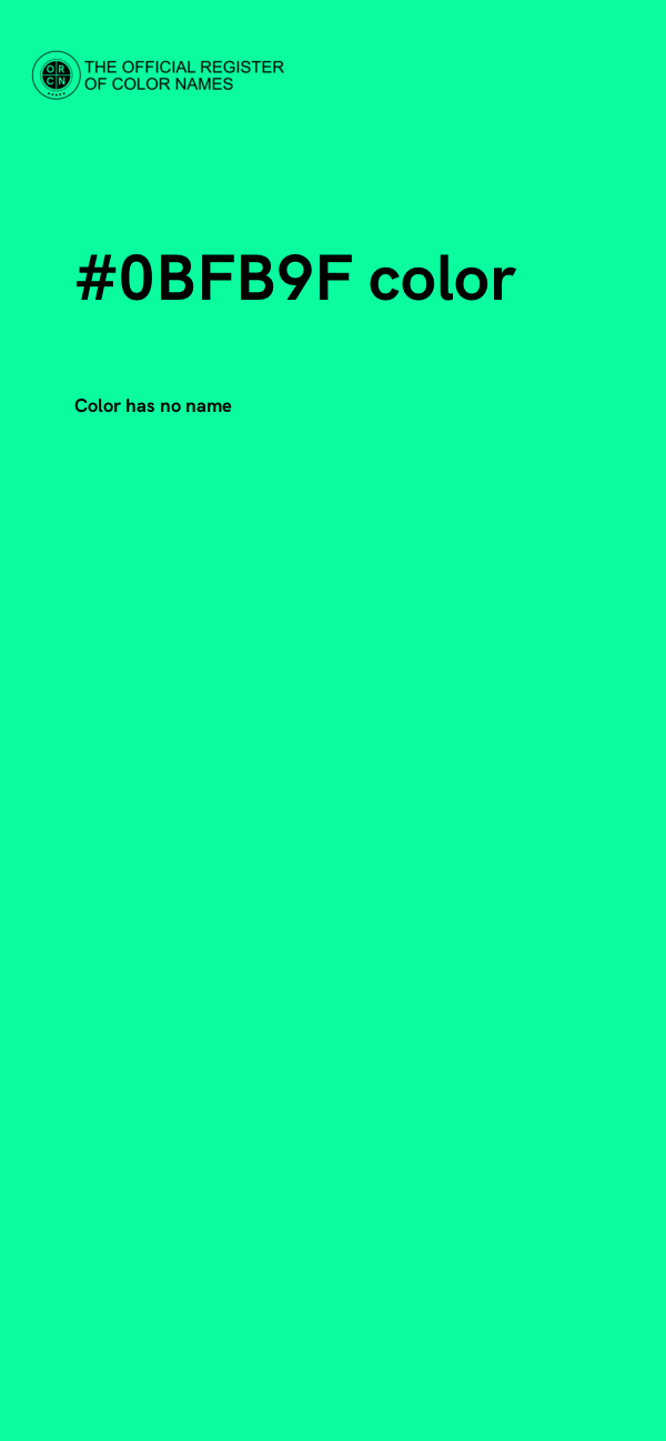 #0BFB9F color image