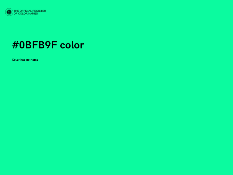 #0BFB9F color image