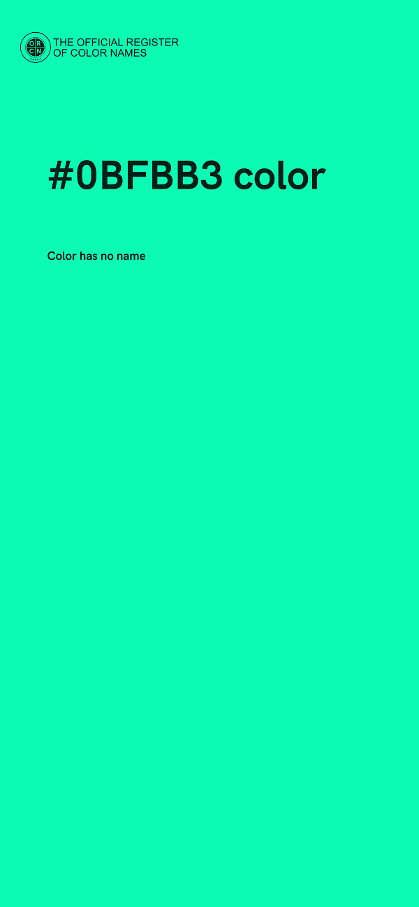 #0BFBB3 color image