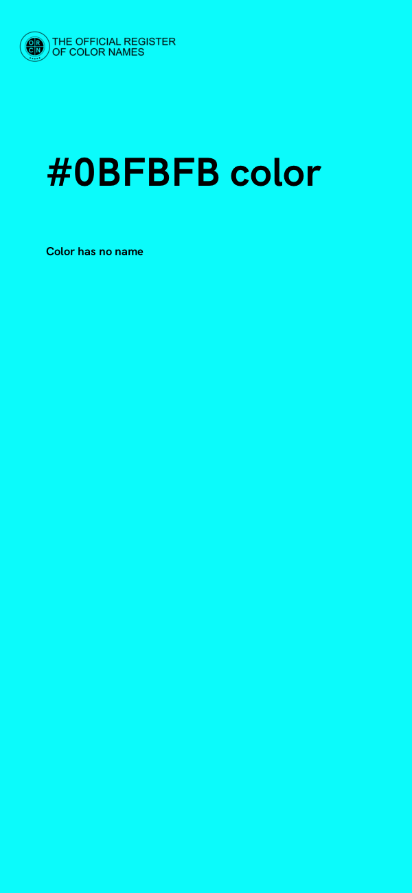 #0BFBFB color image