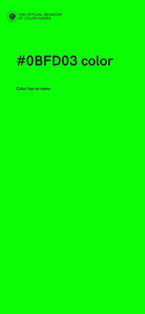 #0BFD03 color image