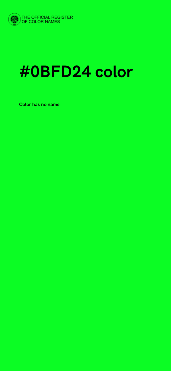 #0BFD24 color image