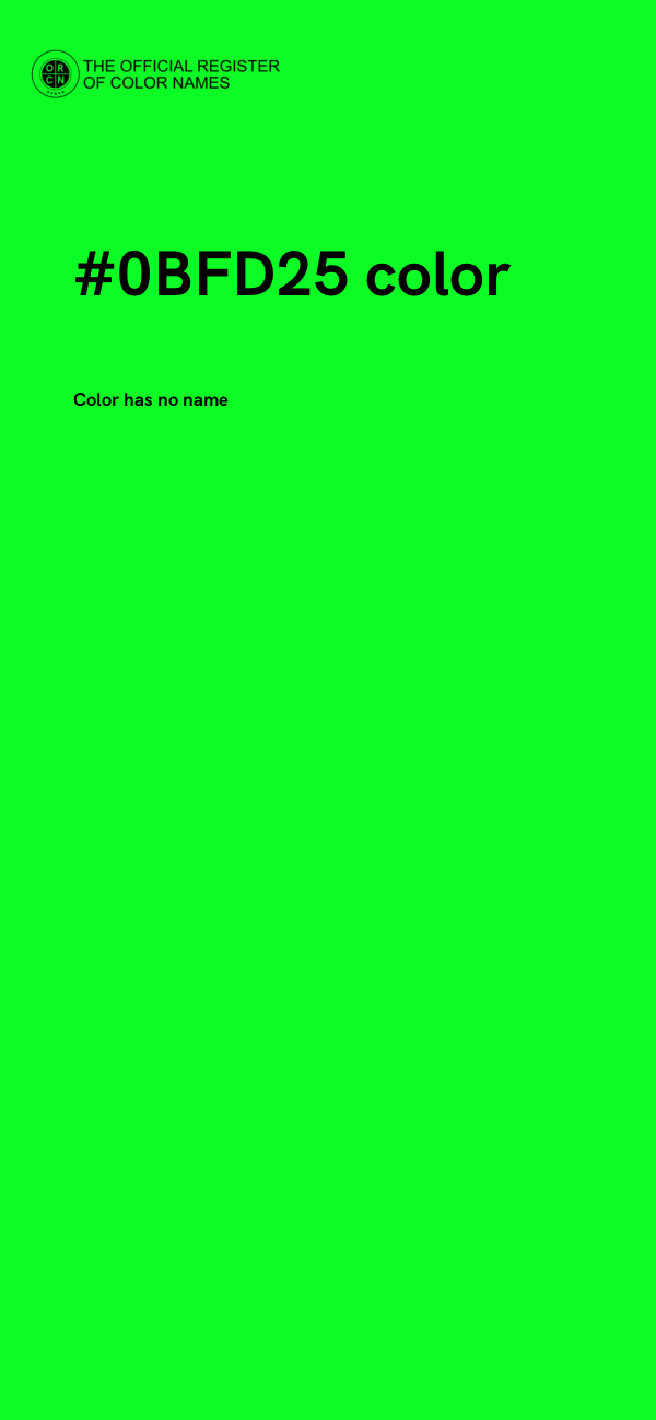 #0BFD25 color image