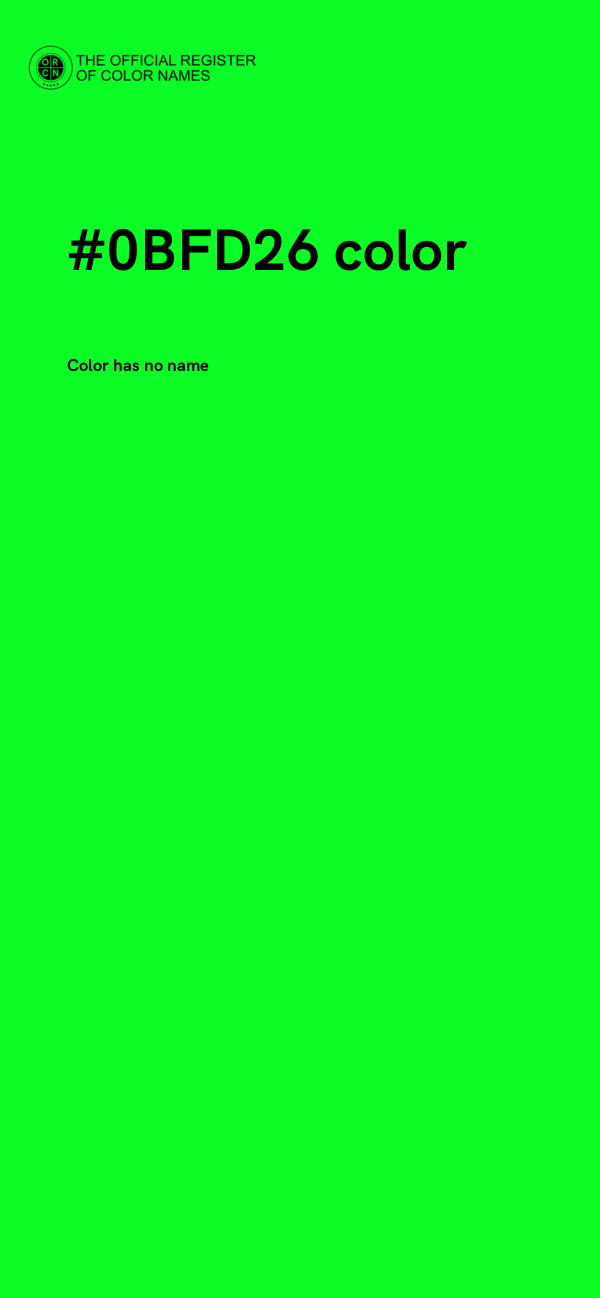 #0BFD26 color image