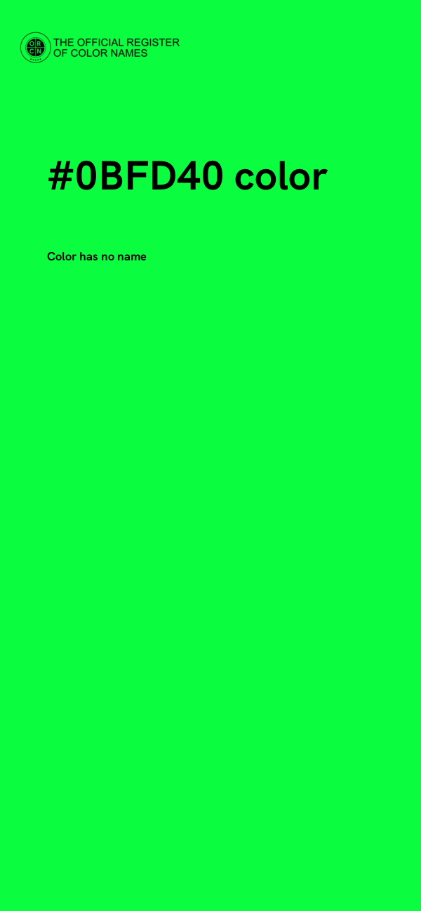 #0BFD40 color image
