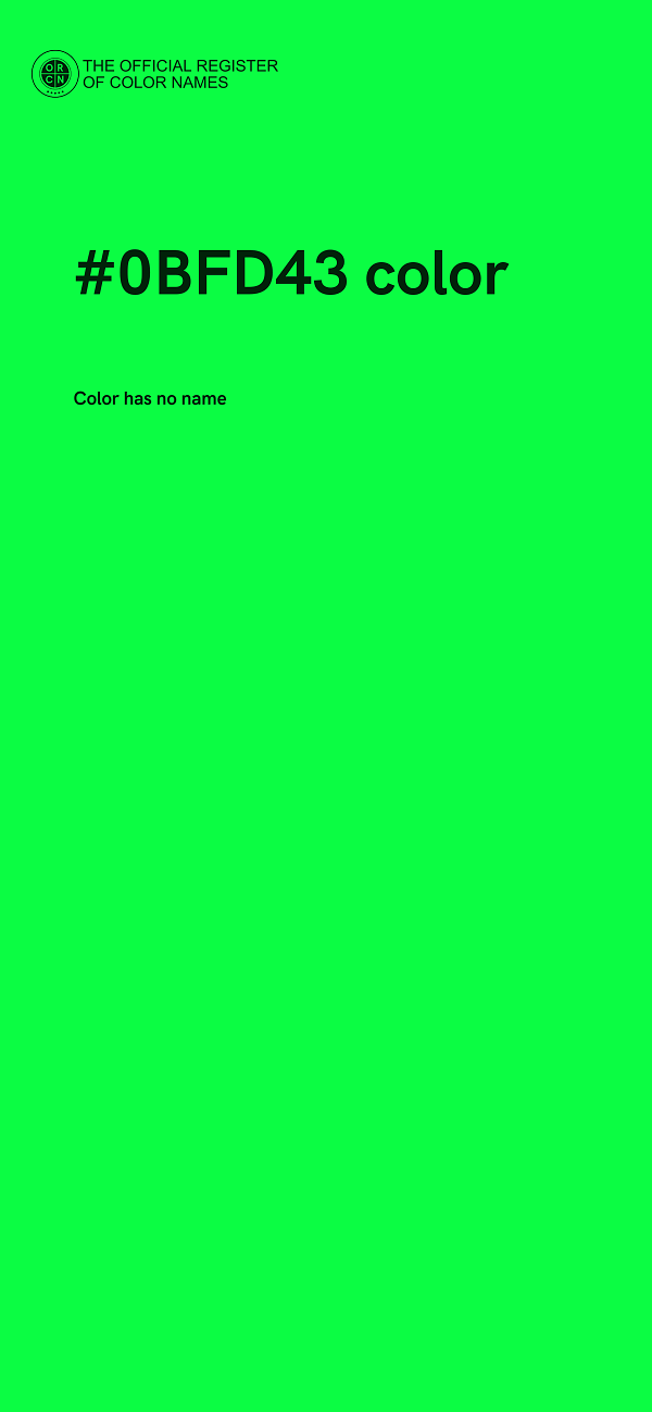 #0BFD43 color image