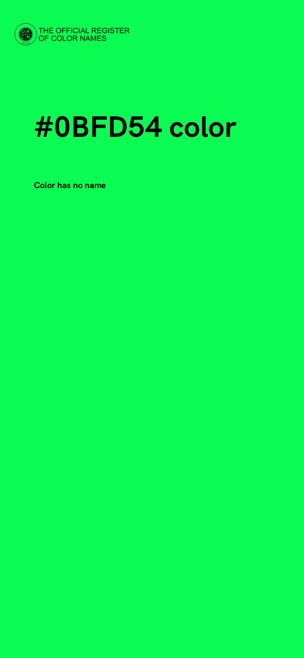 #0BFD54 color image