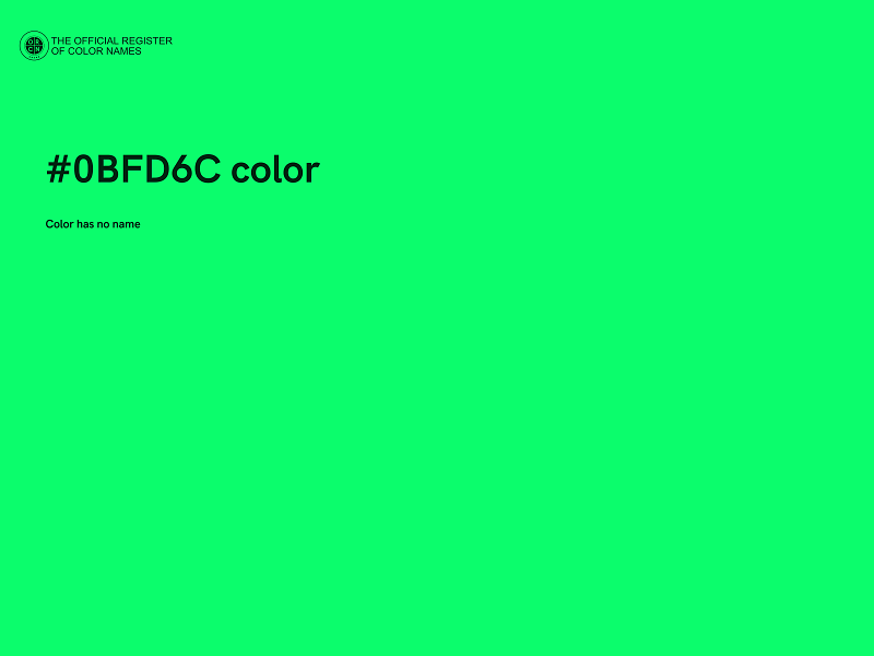 #0BFD6C color image