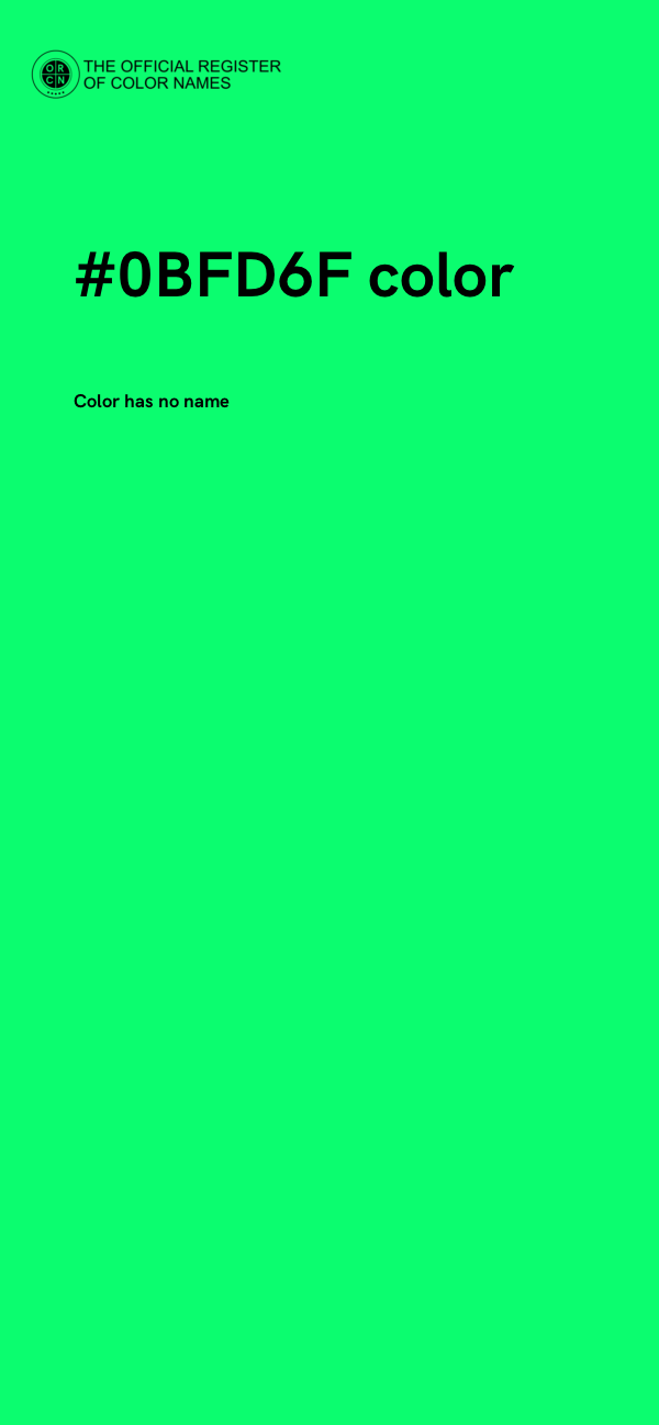 #0BFD6F color image