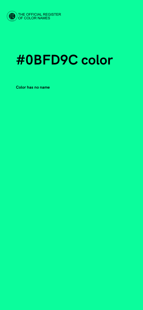 #0BFD9C color image