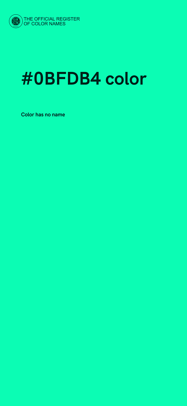 #0BFDB4 color image