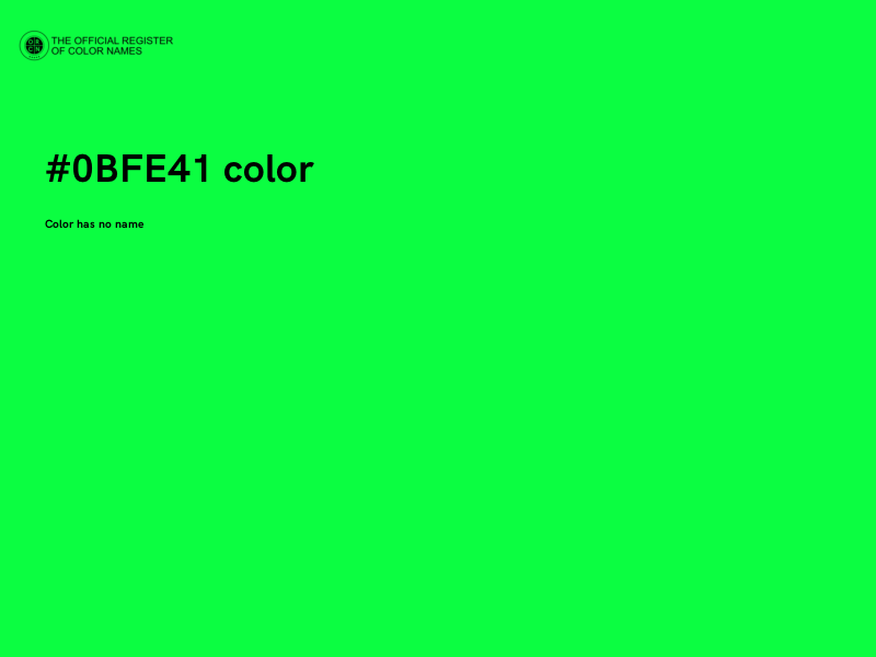 #0BFE41 color image