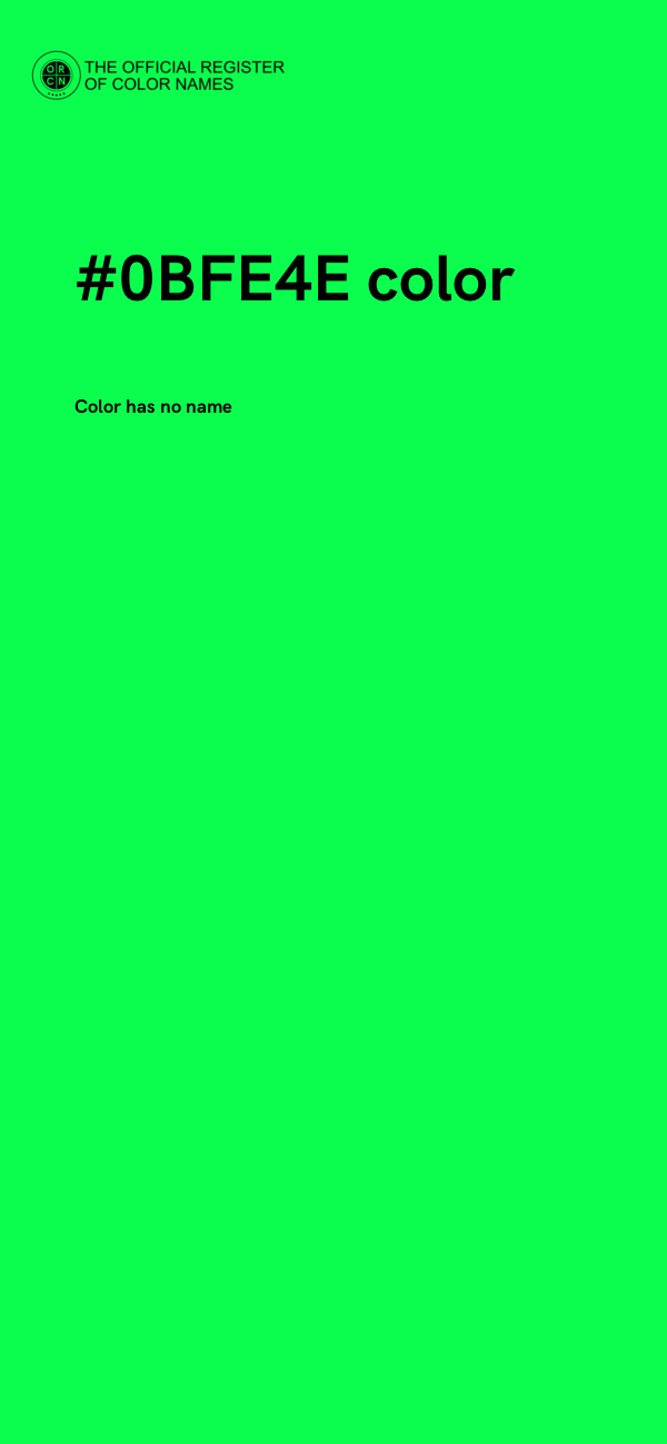 #0BFE4E color image