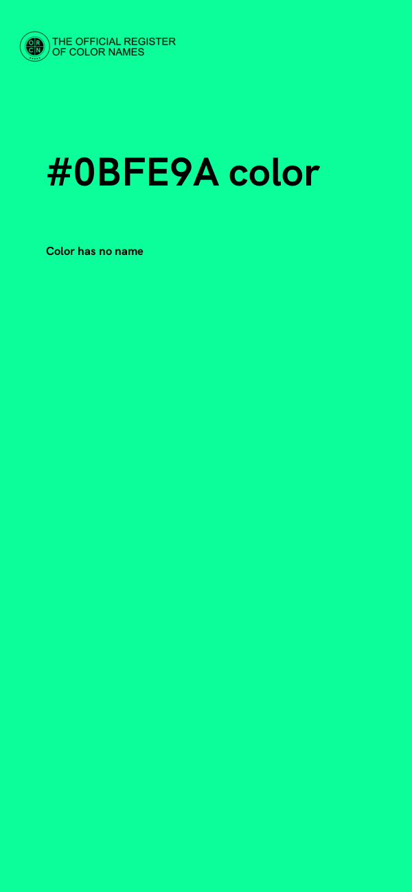 #0BFE9A color image