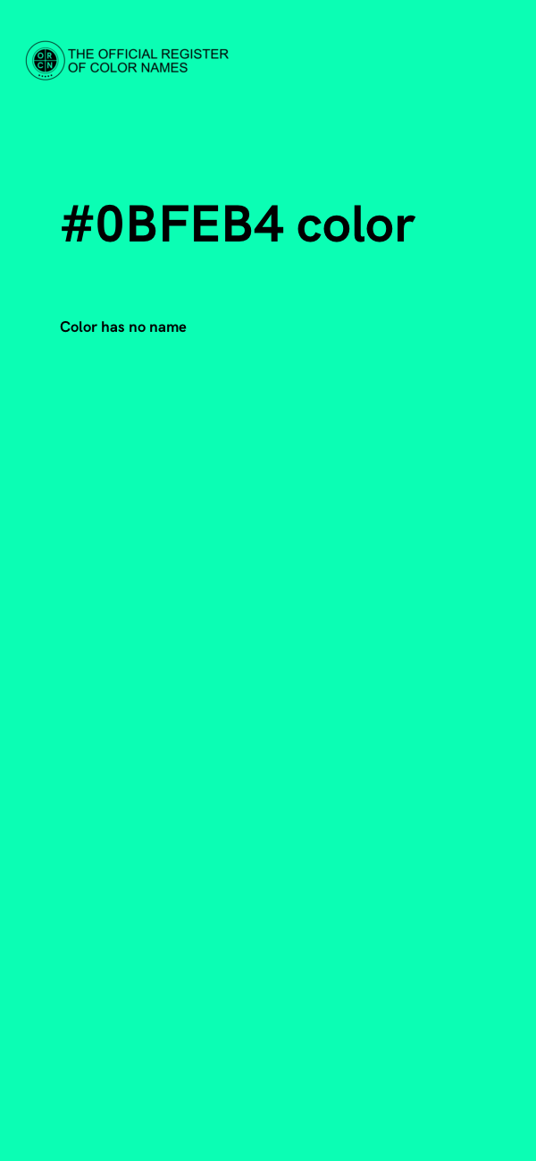 #0BFEB4 color image