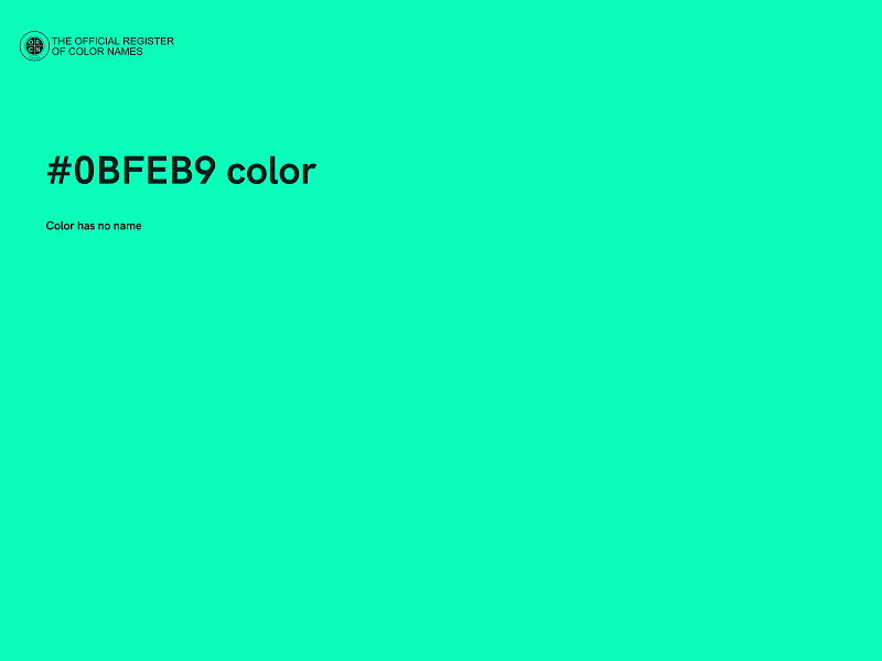 #0BFEB9 color image