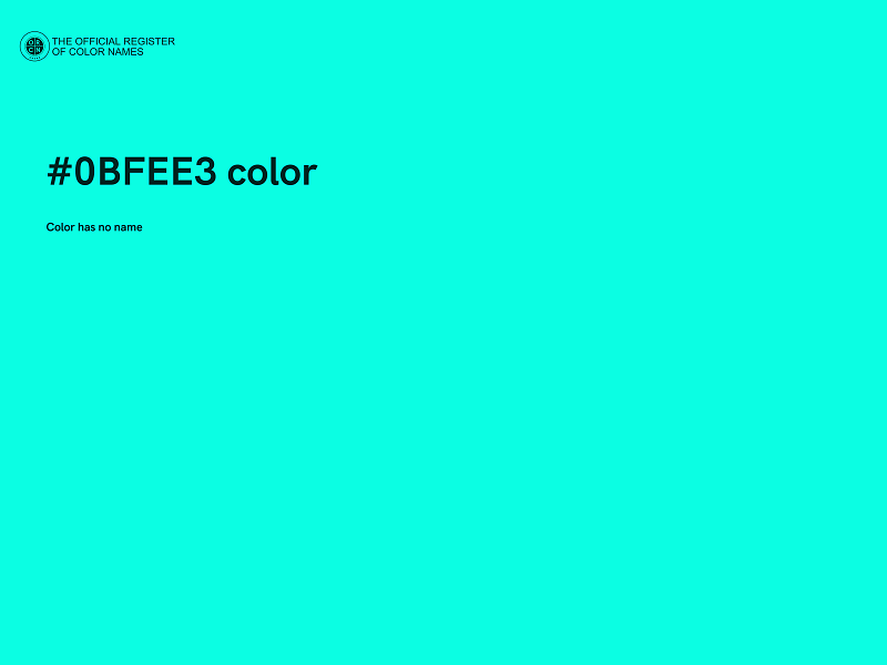 #0BFEE3 color image