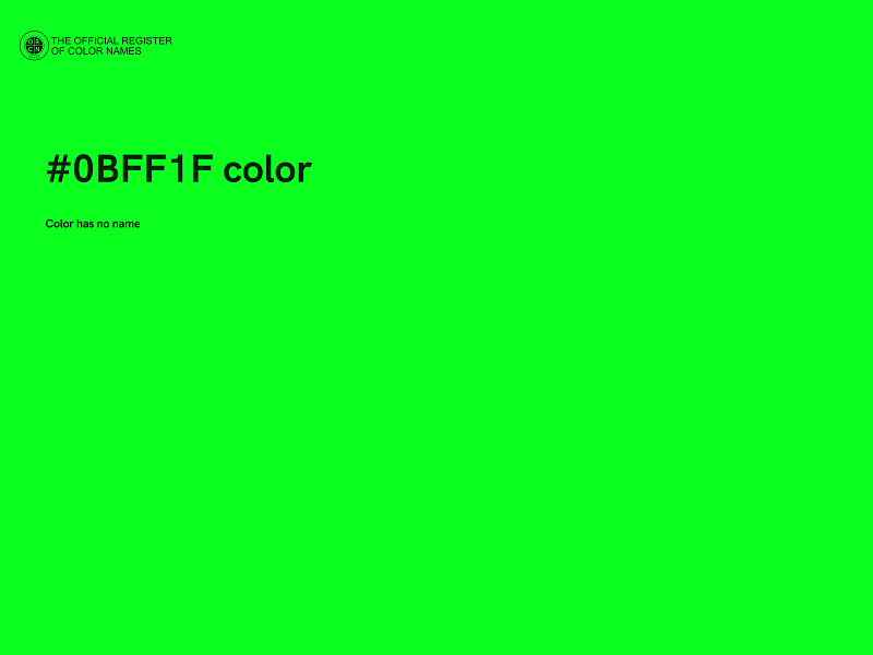 #0BFF1F color image