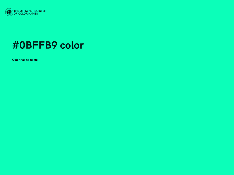 #0BFFB9 color image