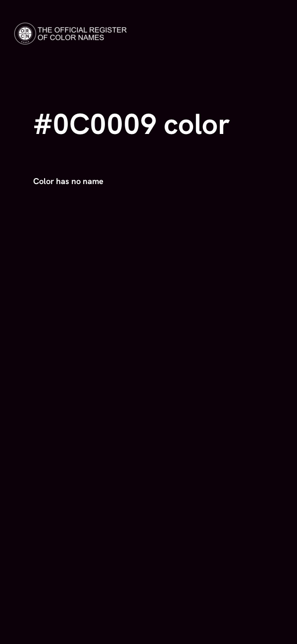 #0C0009 color image