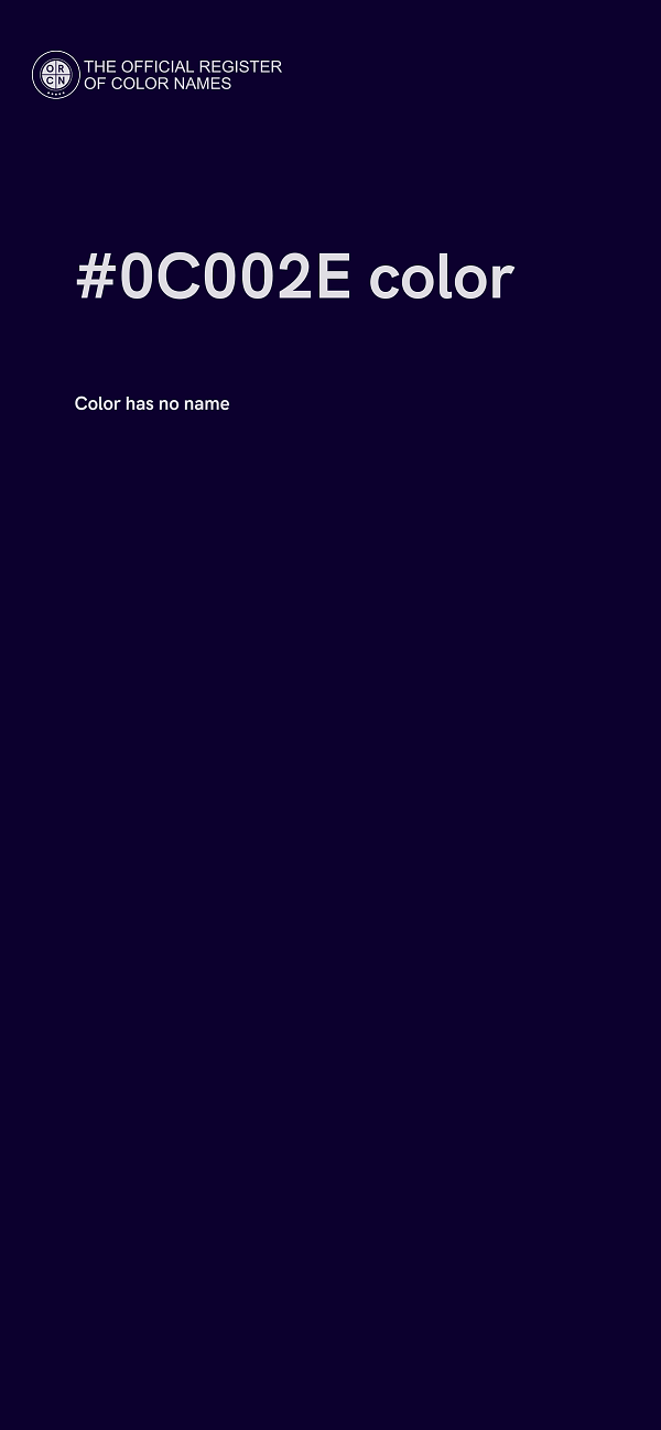 #0C002E color image