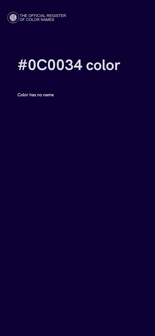 #0C0034 color image