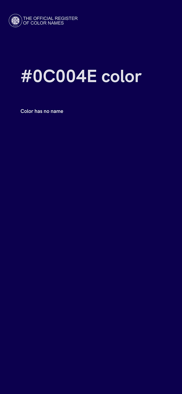 #0C004E color image