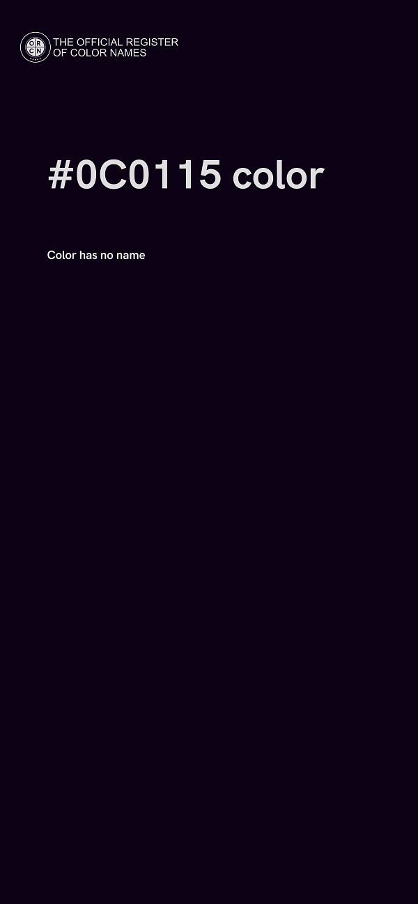 #0C0115 color image