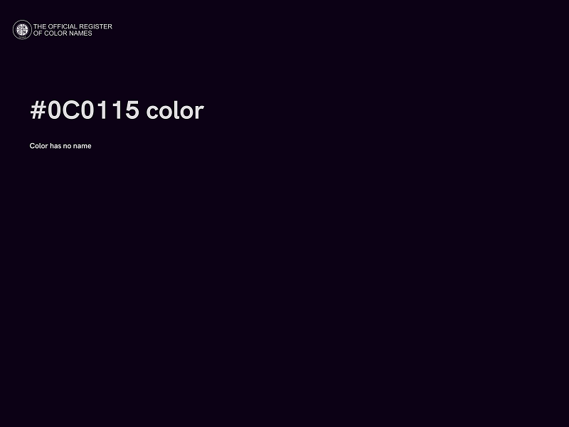 #0C0115 color image