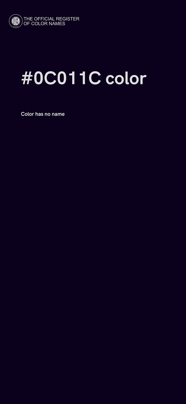 #0C011C color image
