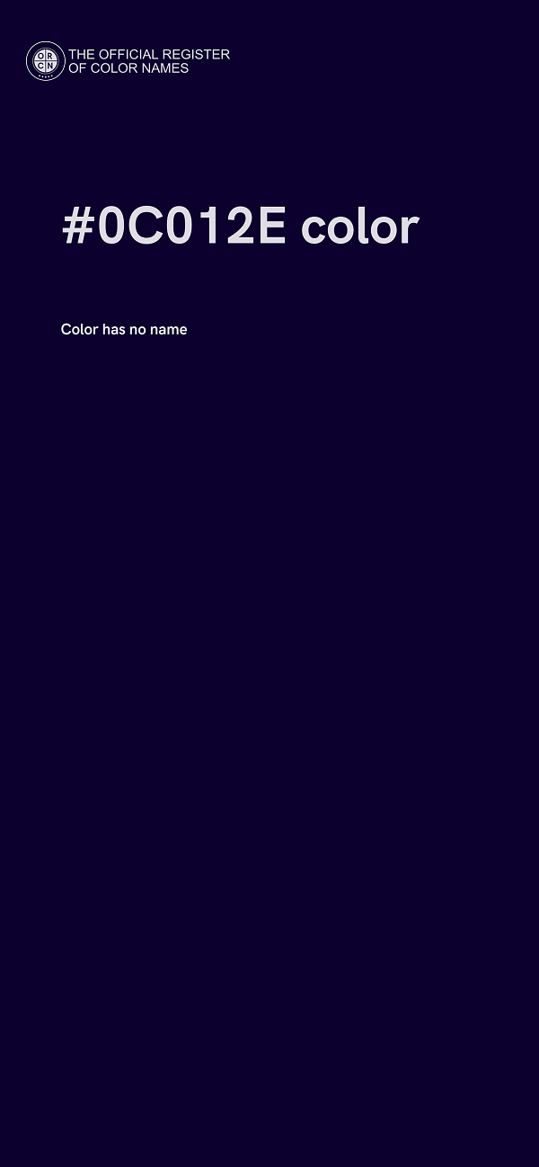 #0C012E color image
