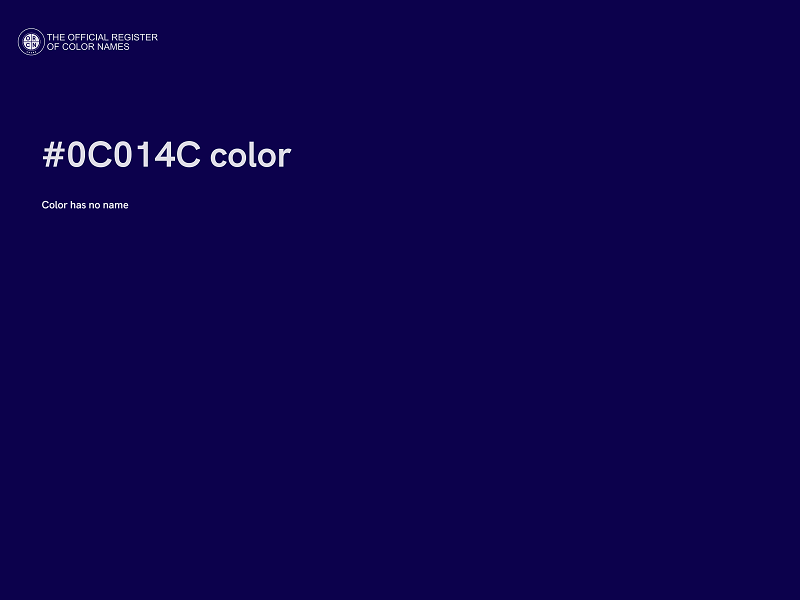 #0C014C color image