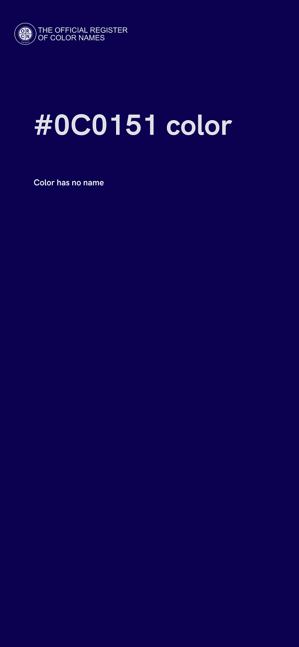 #0C0151 color image