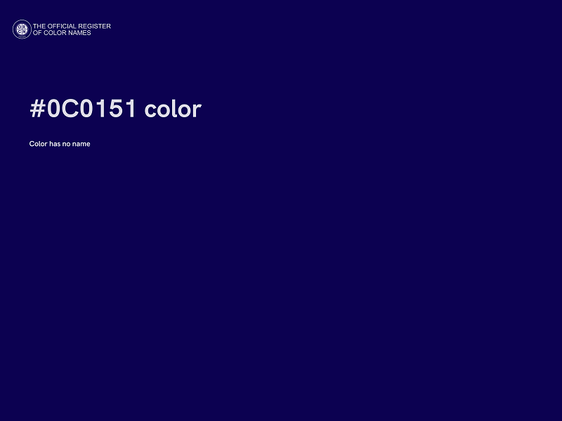 #0C0151 color image