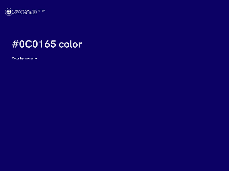 #0C0165 color image