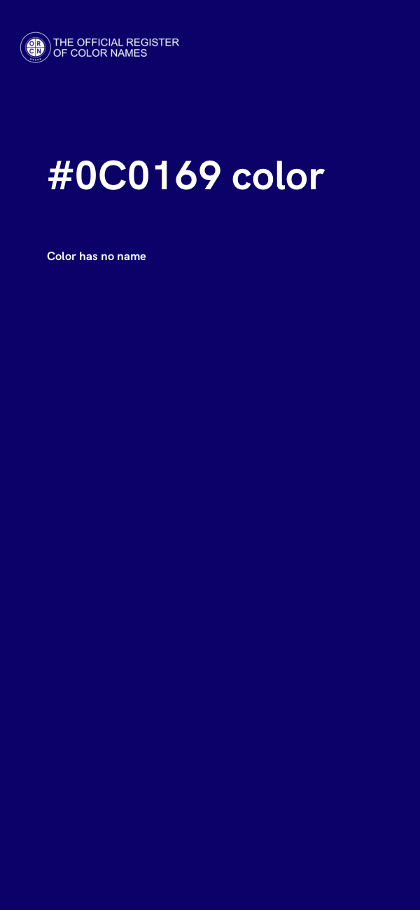 #0C0169 color image