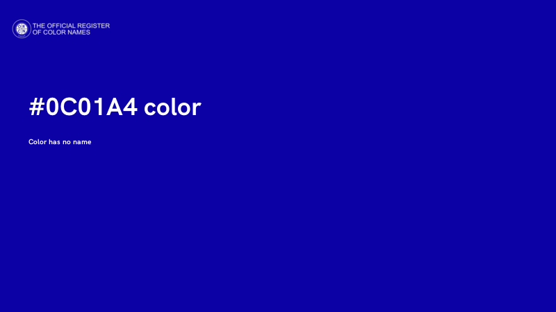 #0C01A4 color image