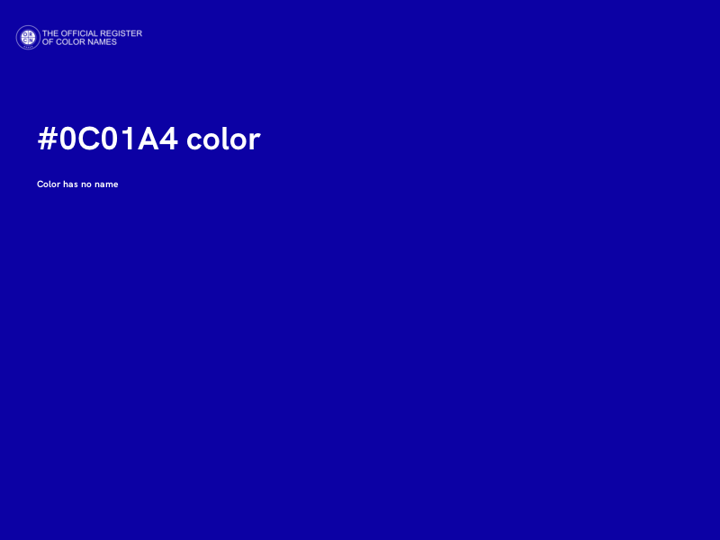 #0C01A4 color image
