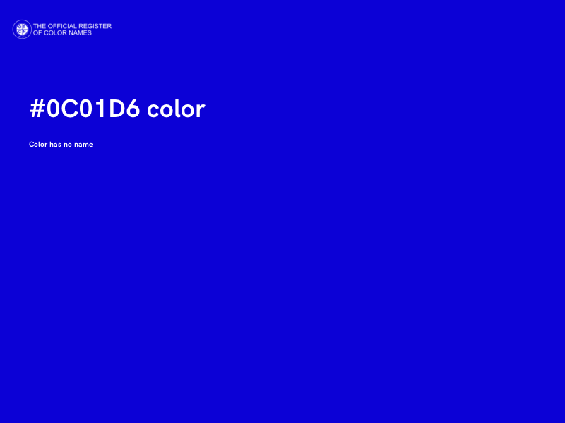 #0C01D6 color image