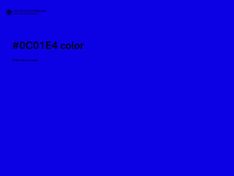 #0C01E4 color image