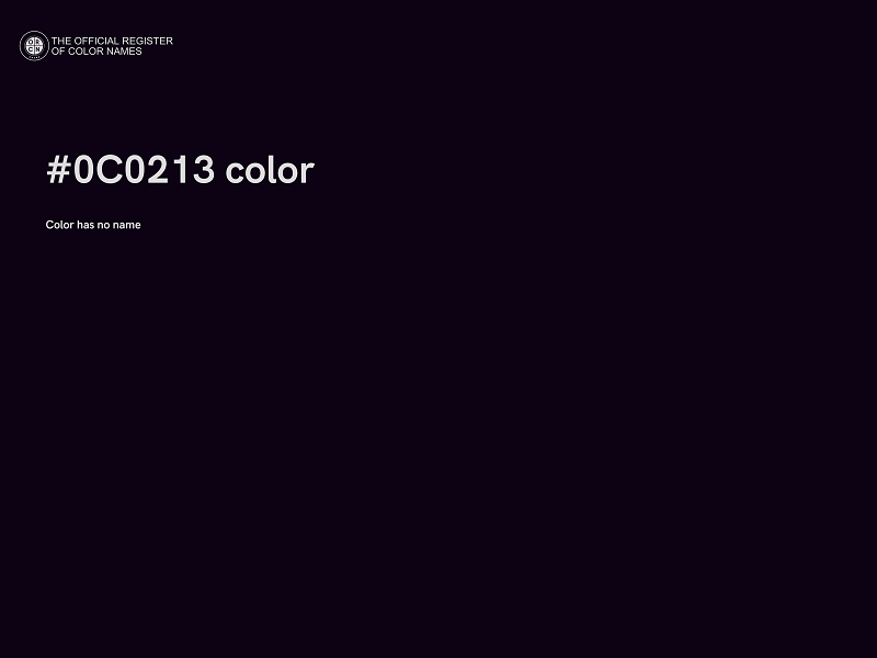 #0C0213 color image