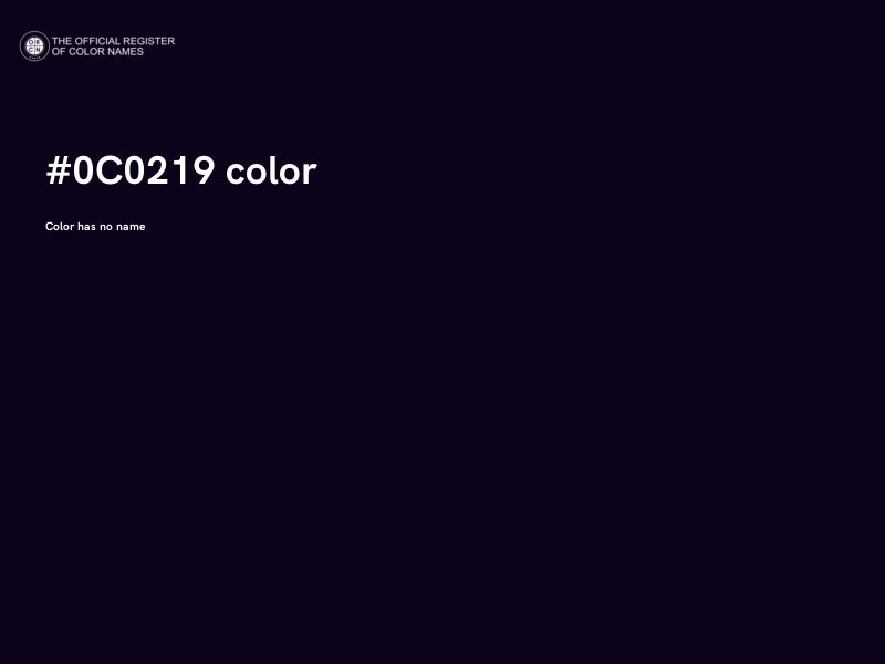 #0C0219 color image