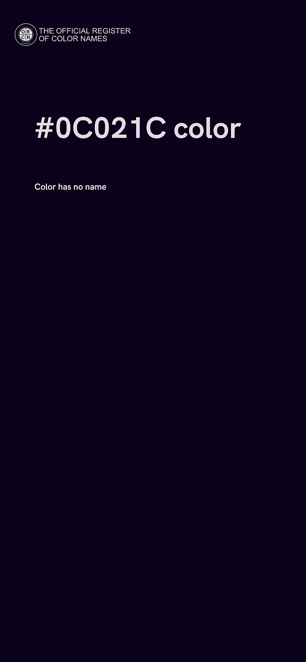 #0C021C color image