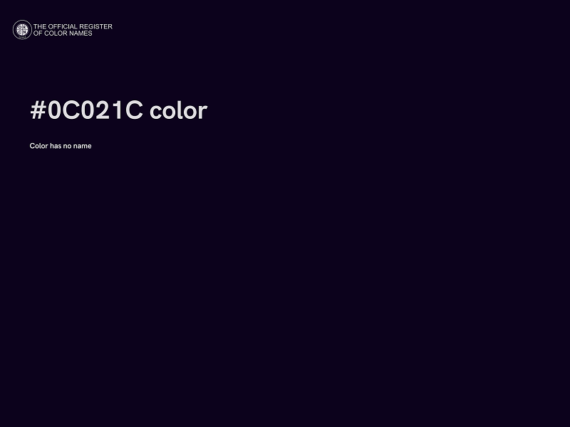 #0C021C color image